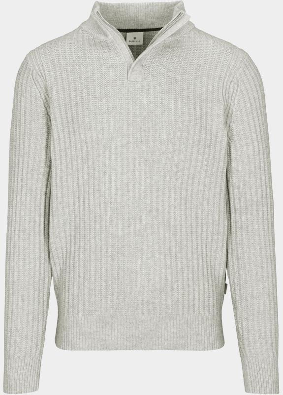 Basefield Pullover Grijs Zip Troyer Pullover 219018526/850