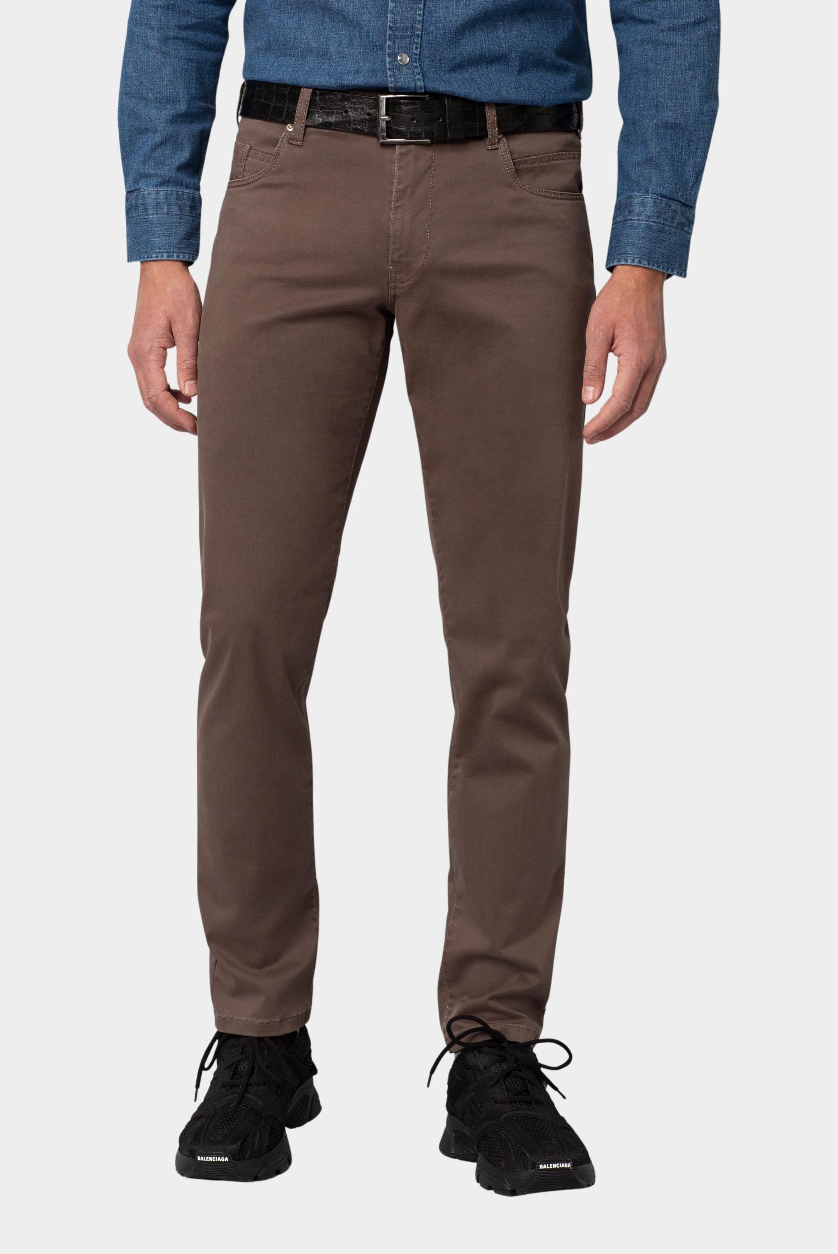 Meyer Katoenen Broek Bruin SLIM Art.9-6106 3619610600/36