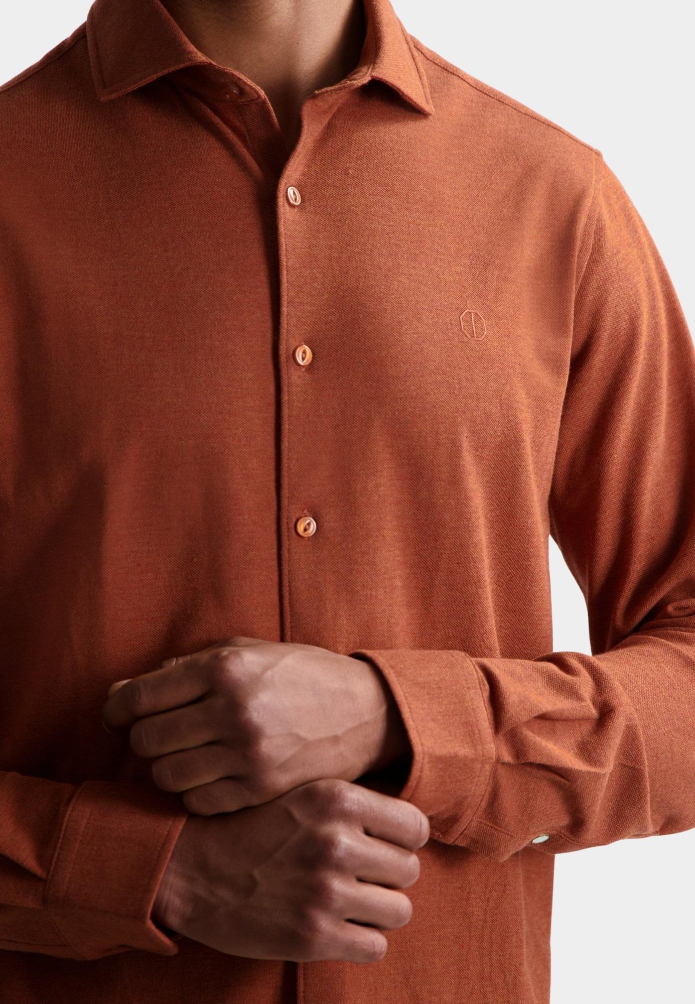 Dstrezzed Casual hemd lange mouw Bruin Kirk Shirt 303714-AW24/268