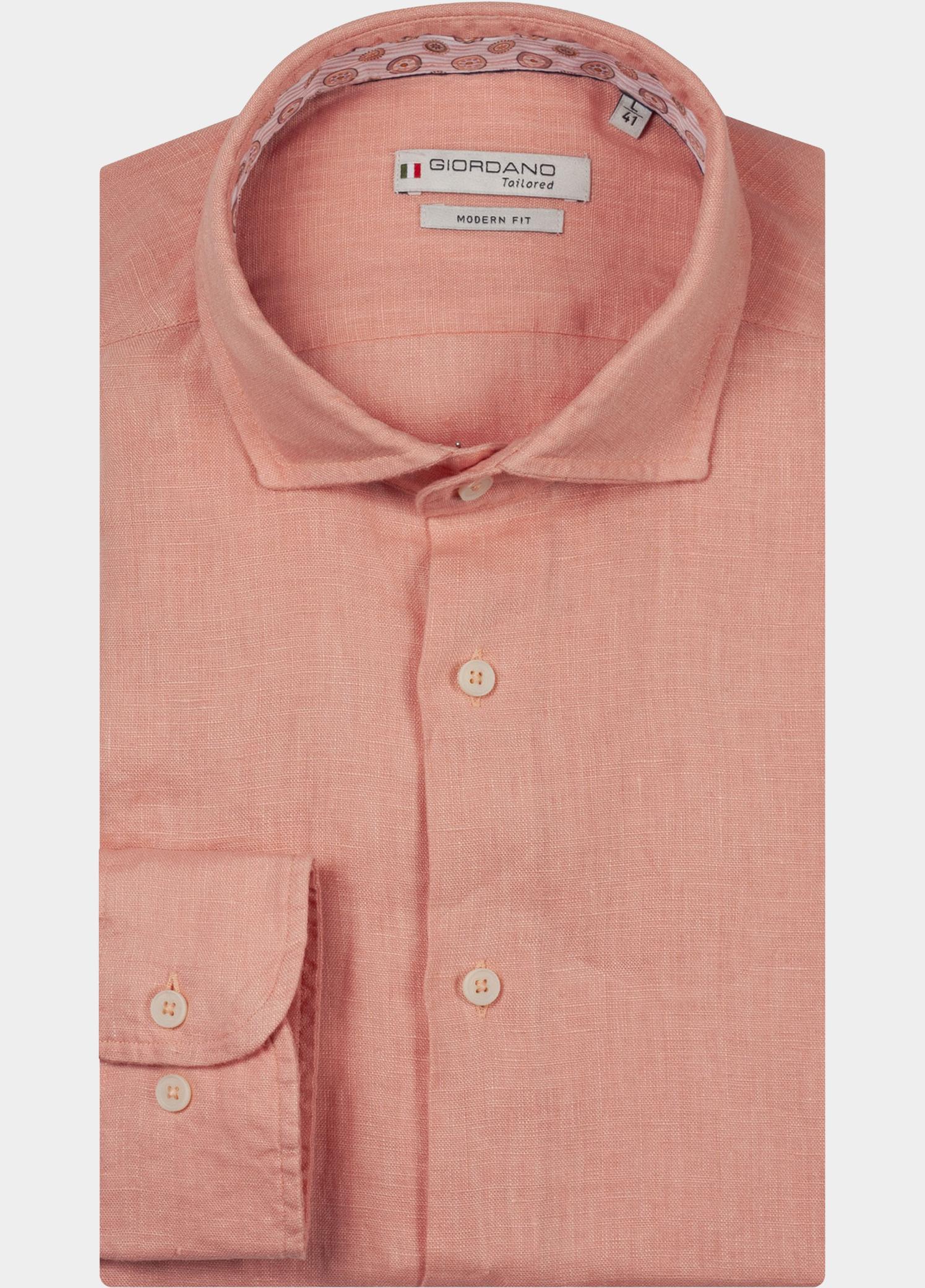 Giordano Overhemd heren Rood Row Long Sleeve Cutaway Soft 617811/33