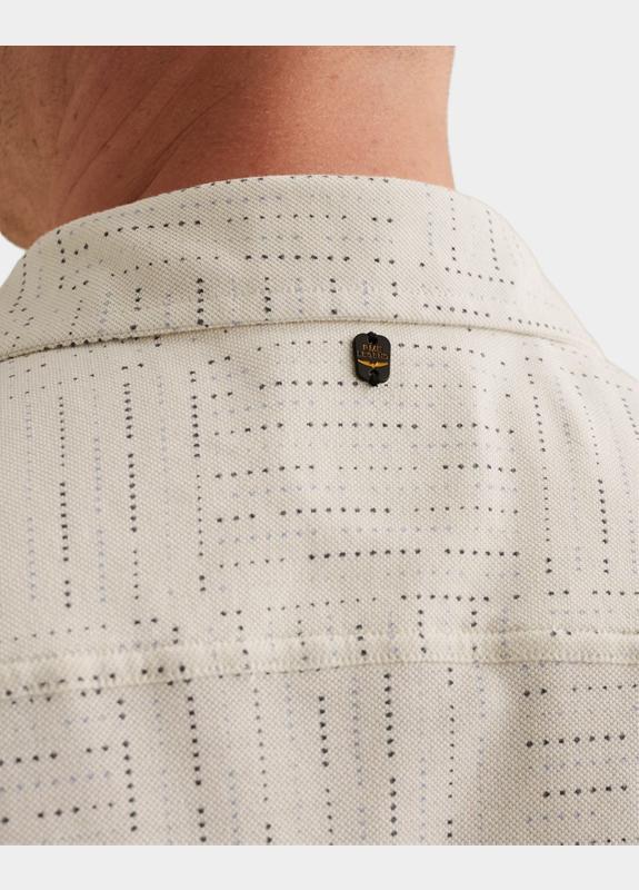 PME Legend Casual hemd korte mouw Beige Short Sleeve Shirt Print on p PSIS2605240/7001