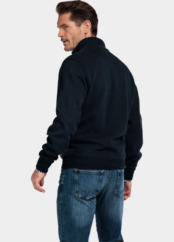 Baileys Vest Blauw Sweat Cardigan Zip  2-tone Ja 522250/60