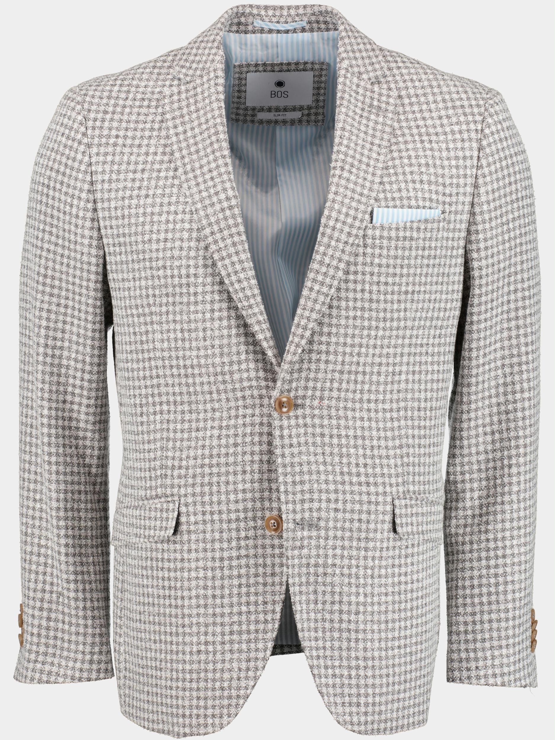 Bos Colbert Grijs Grou Jacket Drop 7,5 231037GR21BO/920 mist