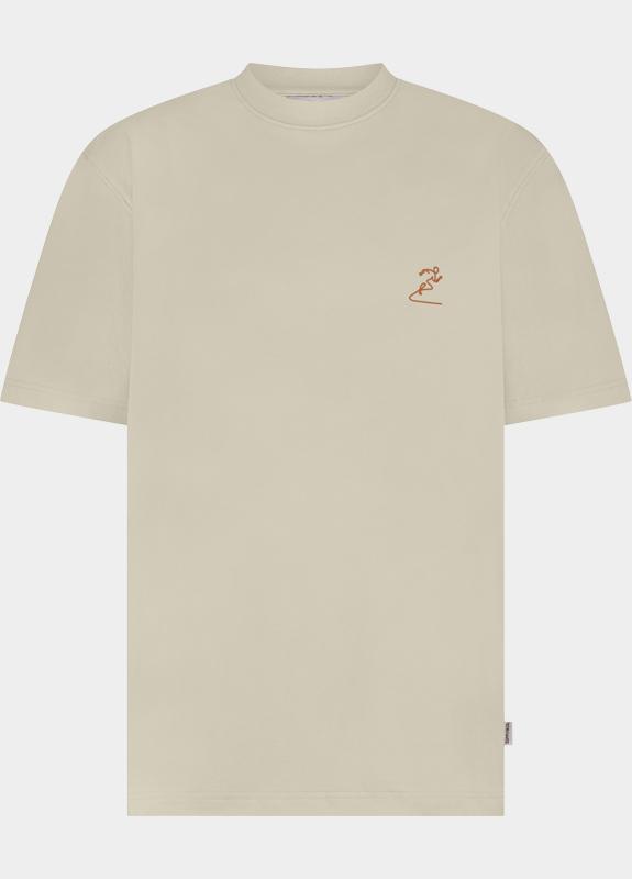 Supply & Co. T-shirt korte mouw Grijs Abdon T-shirt With Backprint SCO26118AB04/2501