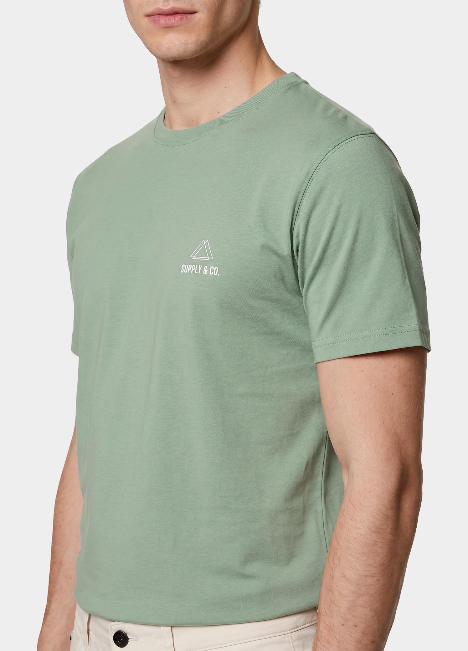 Supply & Co. T-shirt heren Groen Basic T-shirt SCO25108BA01/343 surf side