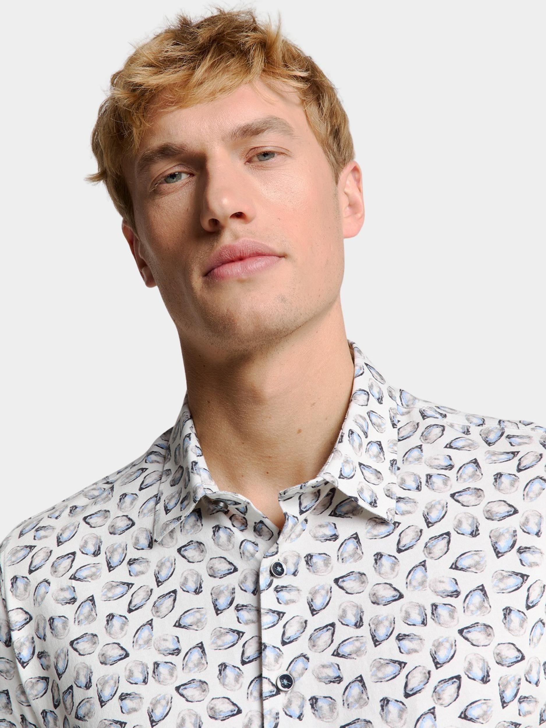 No Excess Casual hemd korte mouw Wit Shirt Short Sleeve Jersey All 28440414/011