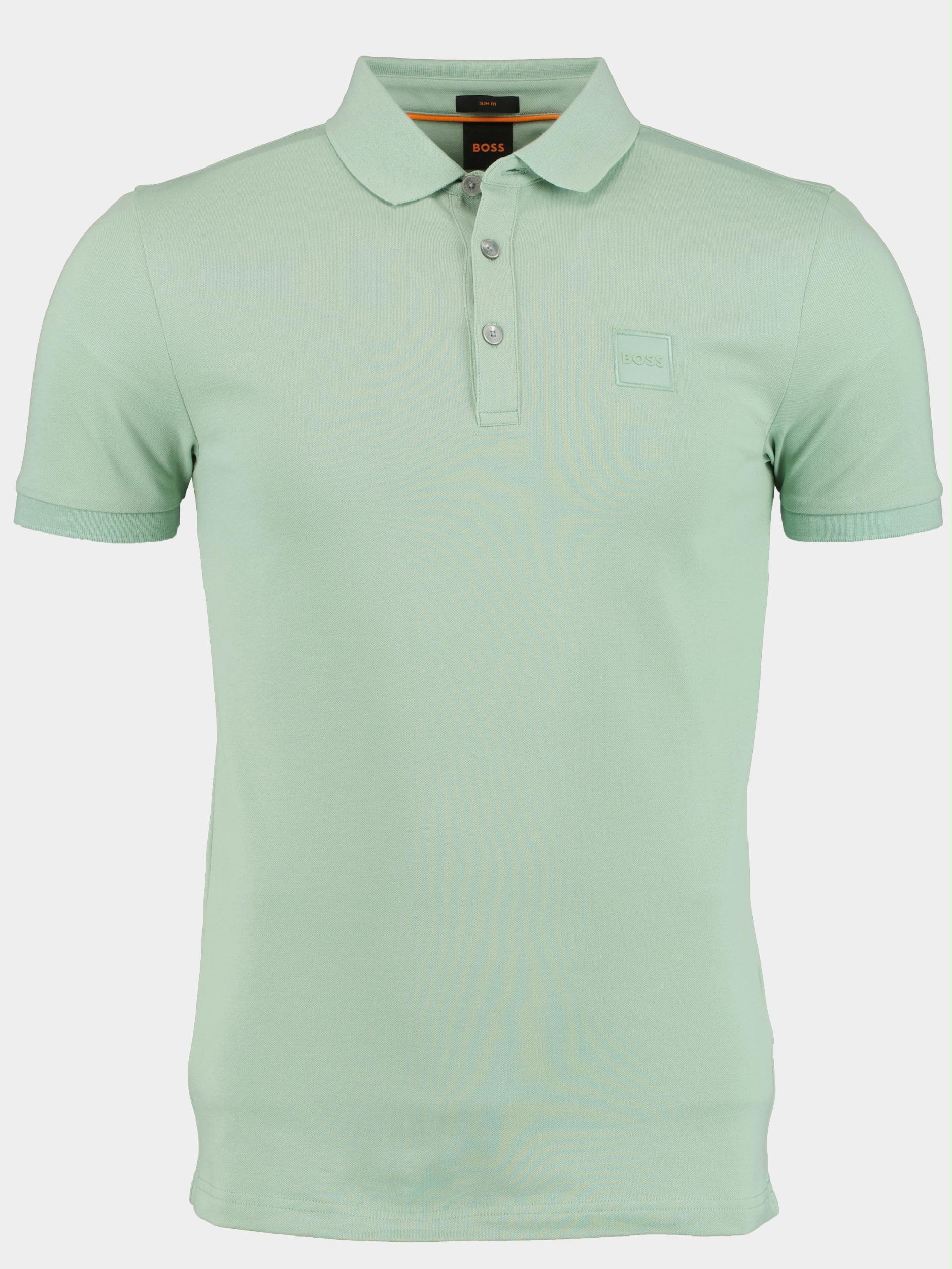 BOSS Orange Polo korte mouw Groen Passenger 10242645 01 50472668/339