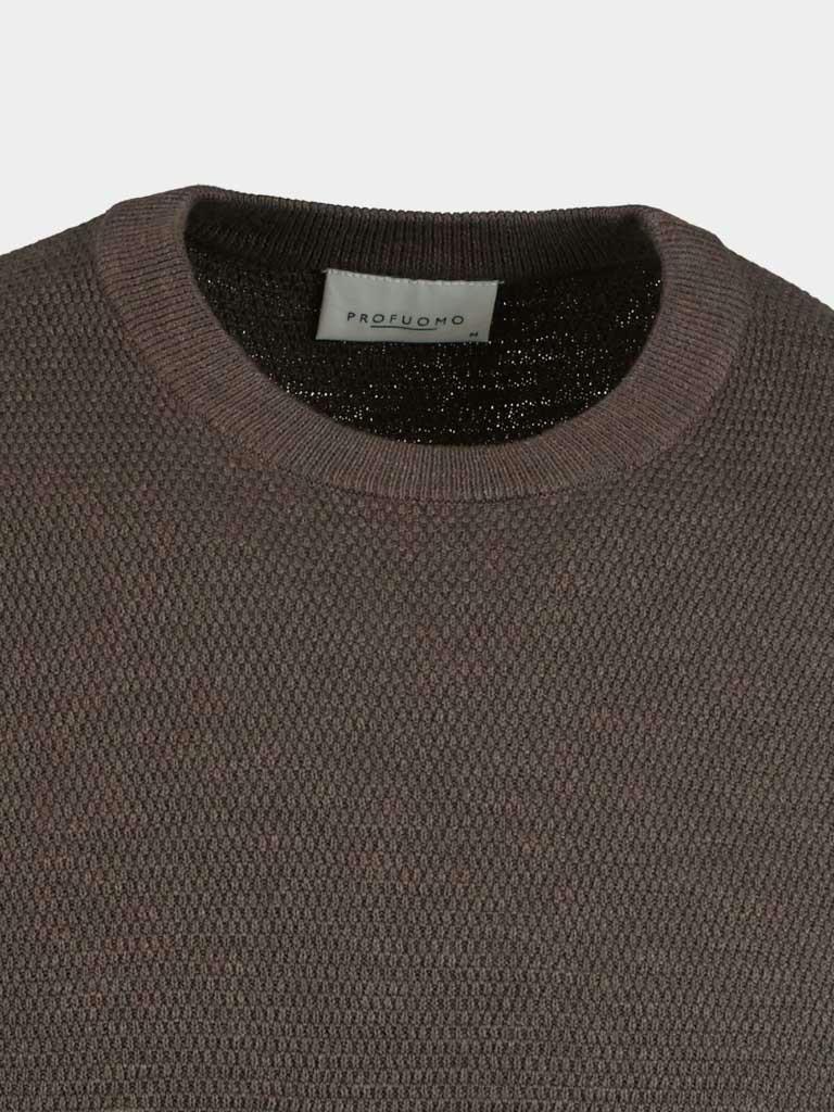 Profuomo Pullover Bruin  PPTJ30009B/H