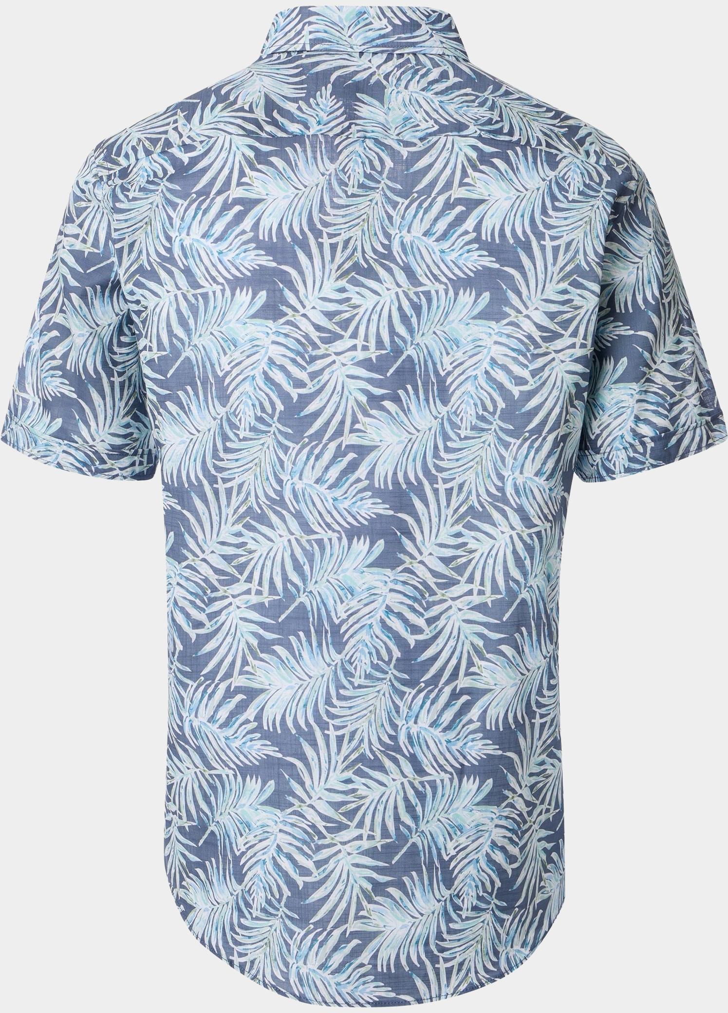 Casamoda overhemd korte mouw heren Blauw Kent Casual Fit 1/2 Arm 954456700/150