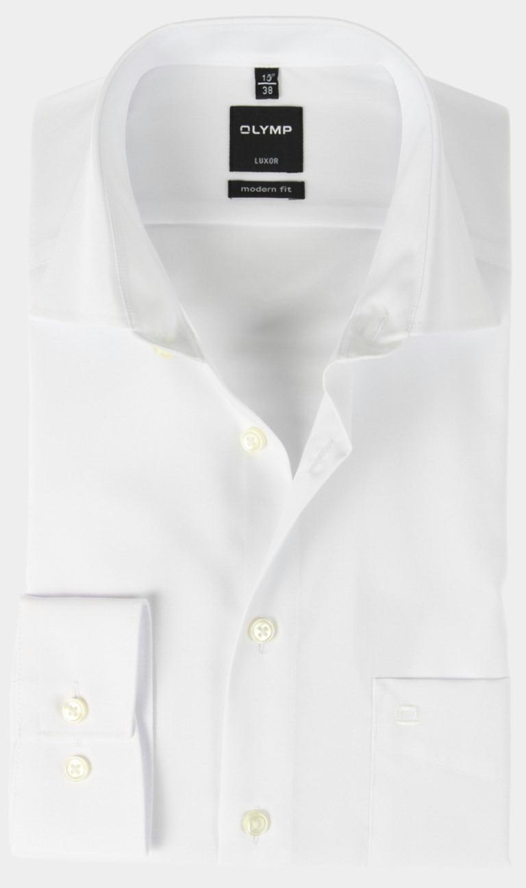 Olymp Business hemd lange mouw Wit modern fit 030064/00