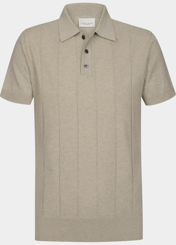 Profuomo Polo heren Beige  PPXD10030/E