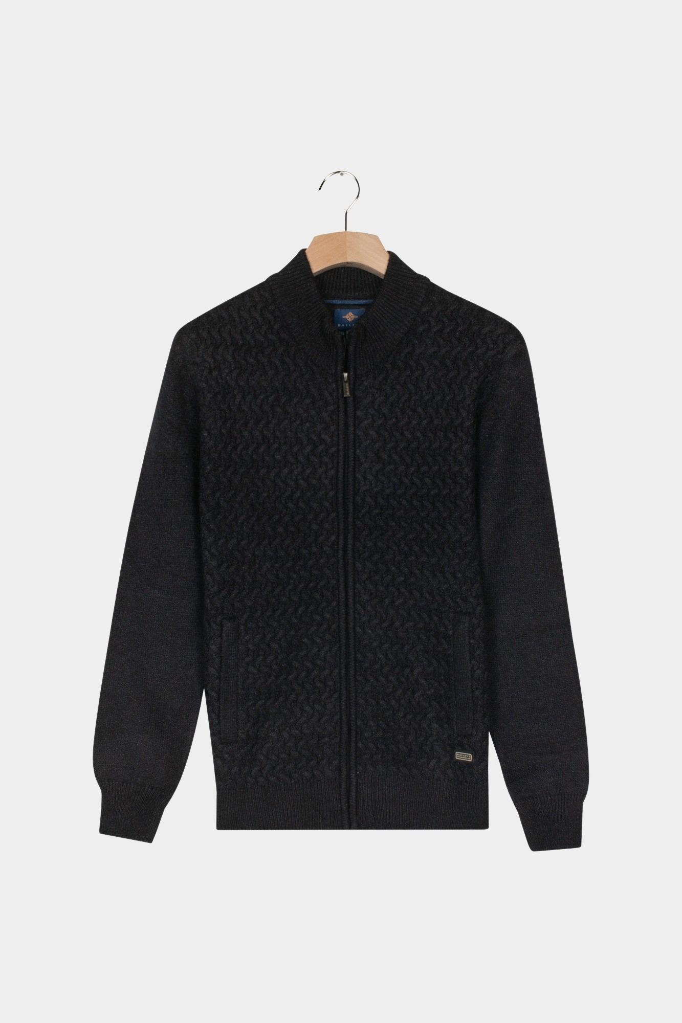 Baileys Vest Bruin Cardigan Zip  5gg Single stit 522072/602