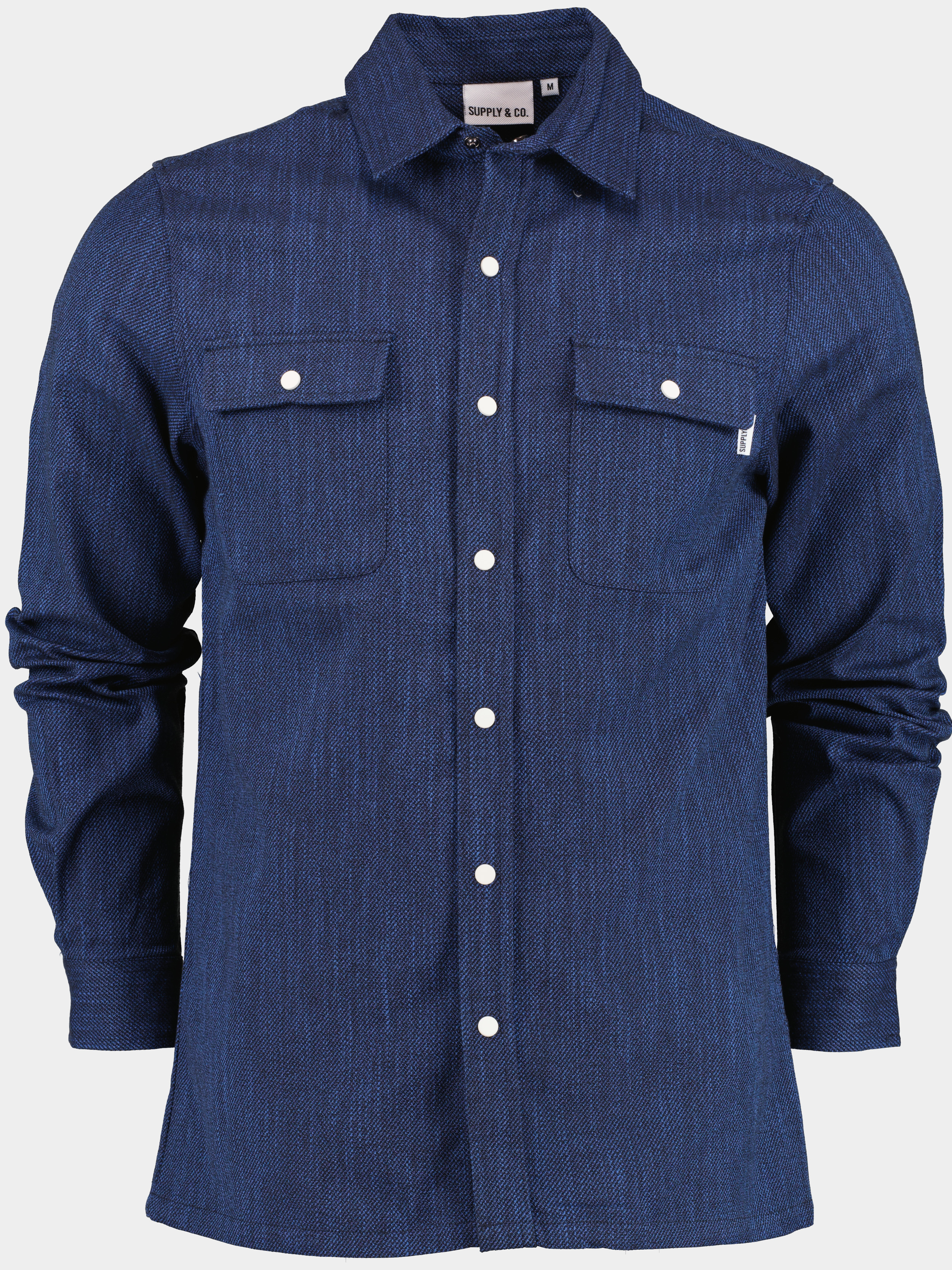 Supply & Co. Zomerjack Blauw Siv Shirtjacket 23107SI91/290 navy