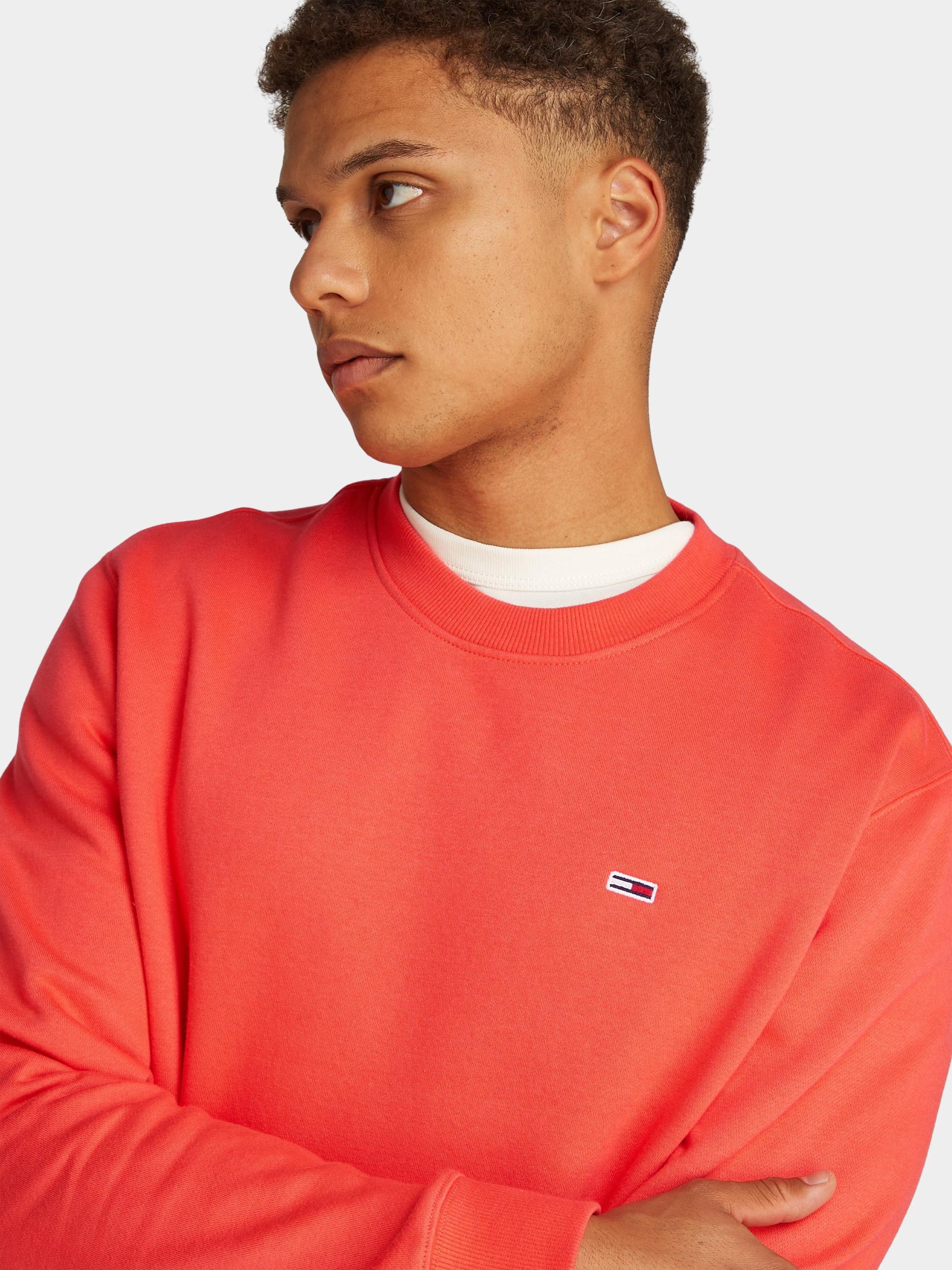 Tommy Jeans Sweater Oranje TJM REG S FLAG CREW EXT DM0DM20741/SN6
