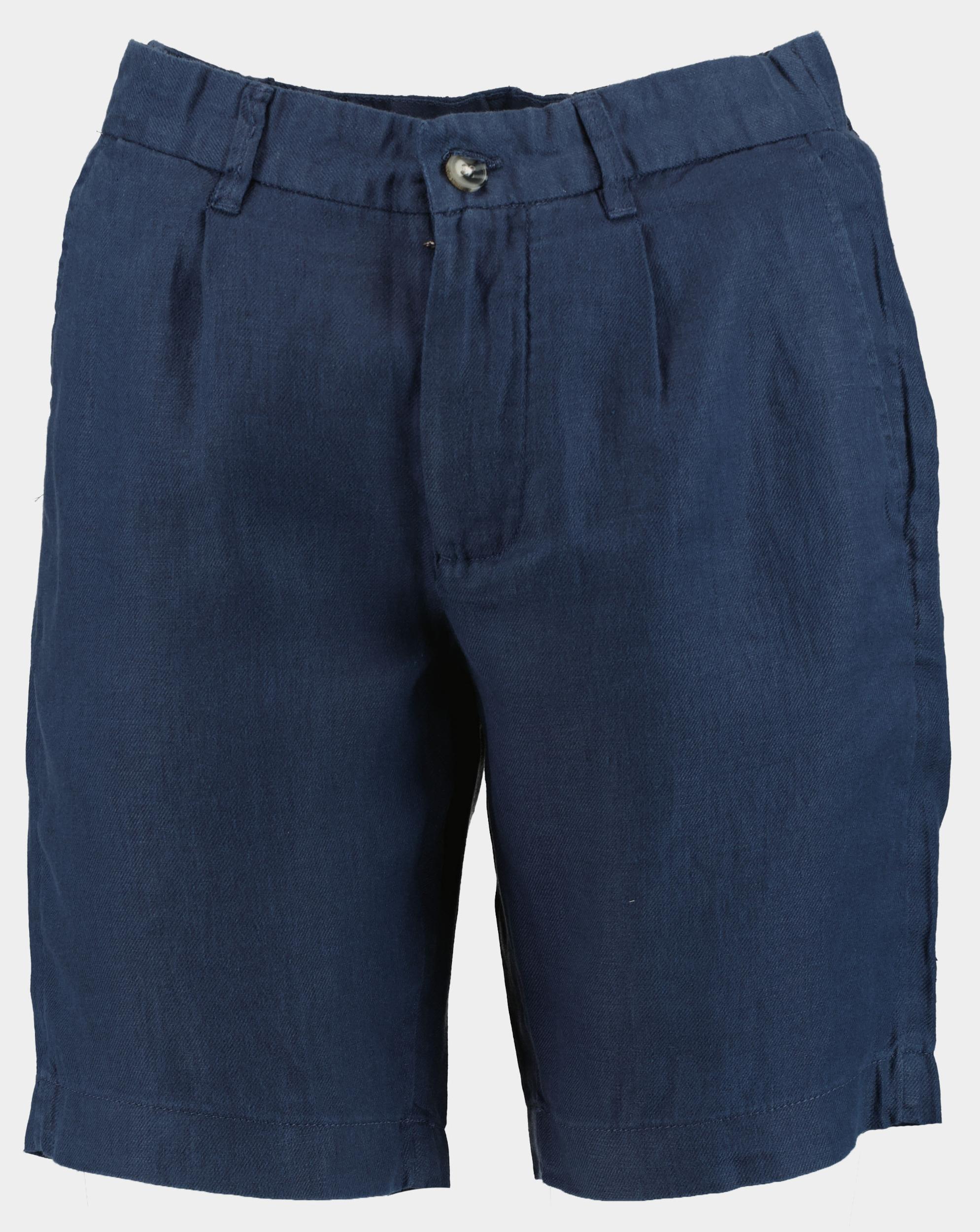 Blue Coast Korte Broek Blauw 100% linnen 502/0018