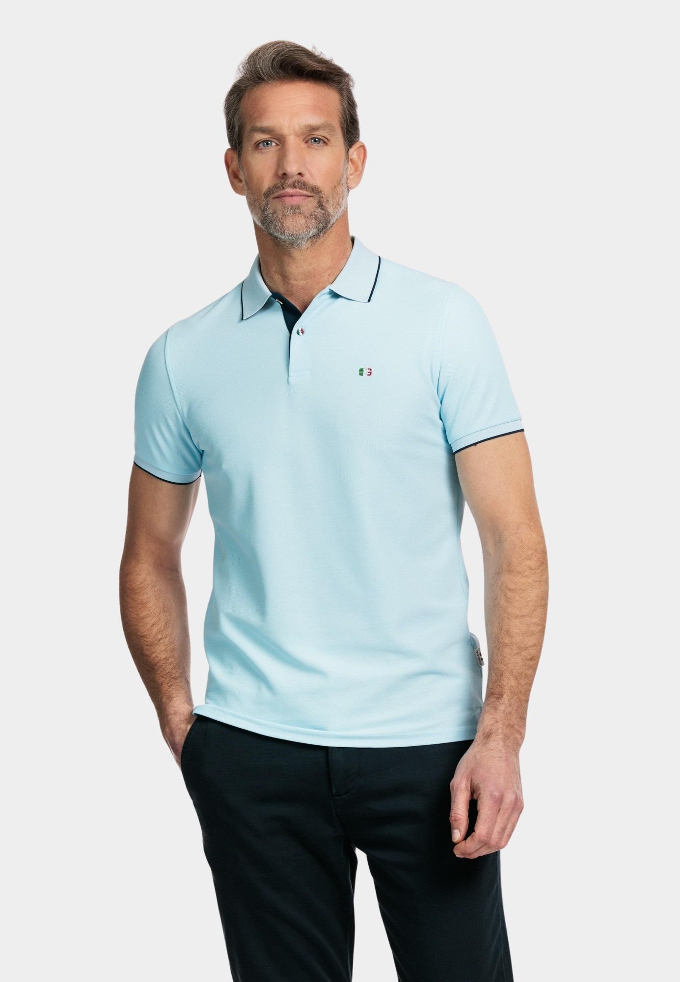 Giordano Polo korte mouw Blauw Nico short sleeve signature p 516587/65