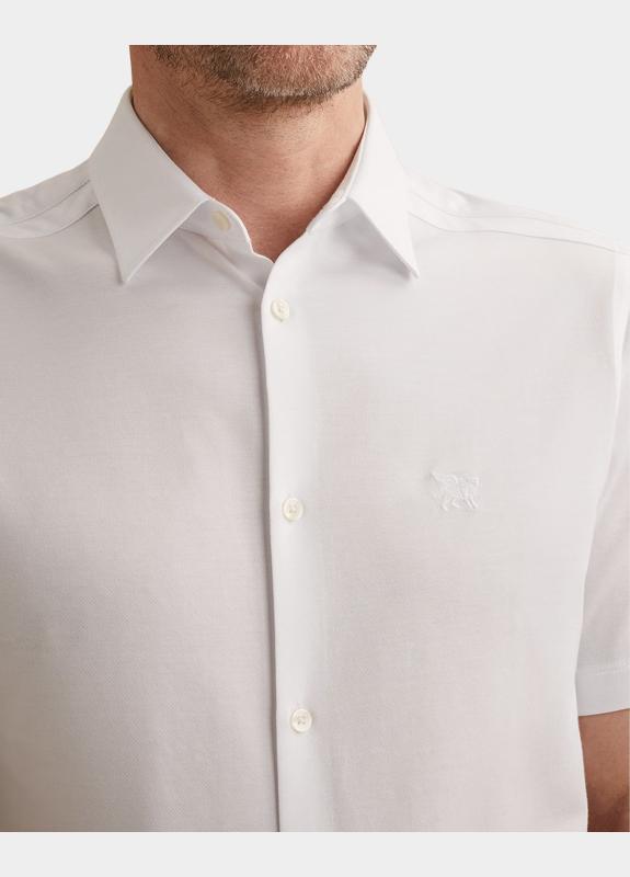 Vanguard Casual hemd korte mouw Wit Short Sleeve Shirt Jersey VSIS2603231/7003