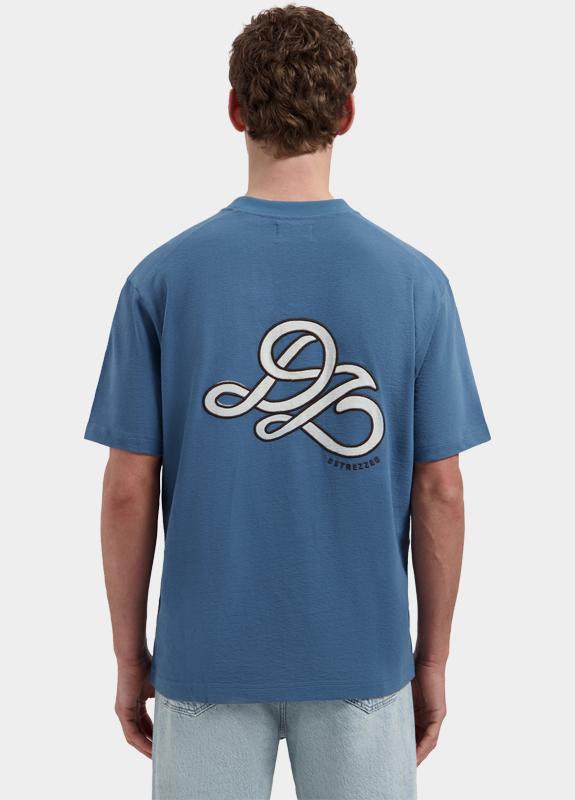 Dstrezzed T-shirt korte mouw Blauw Lasse Graphic Tee 203524/621