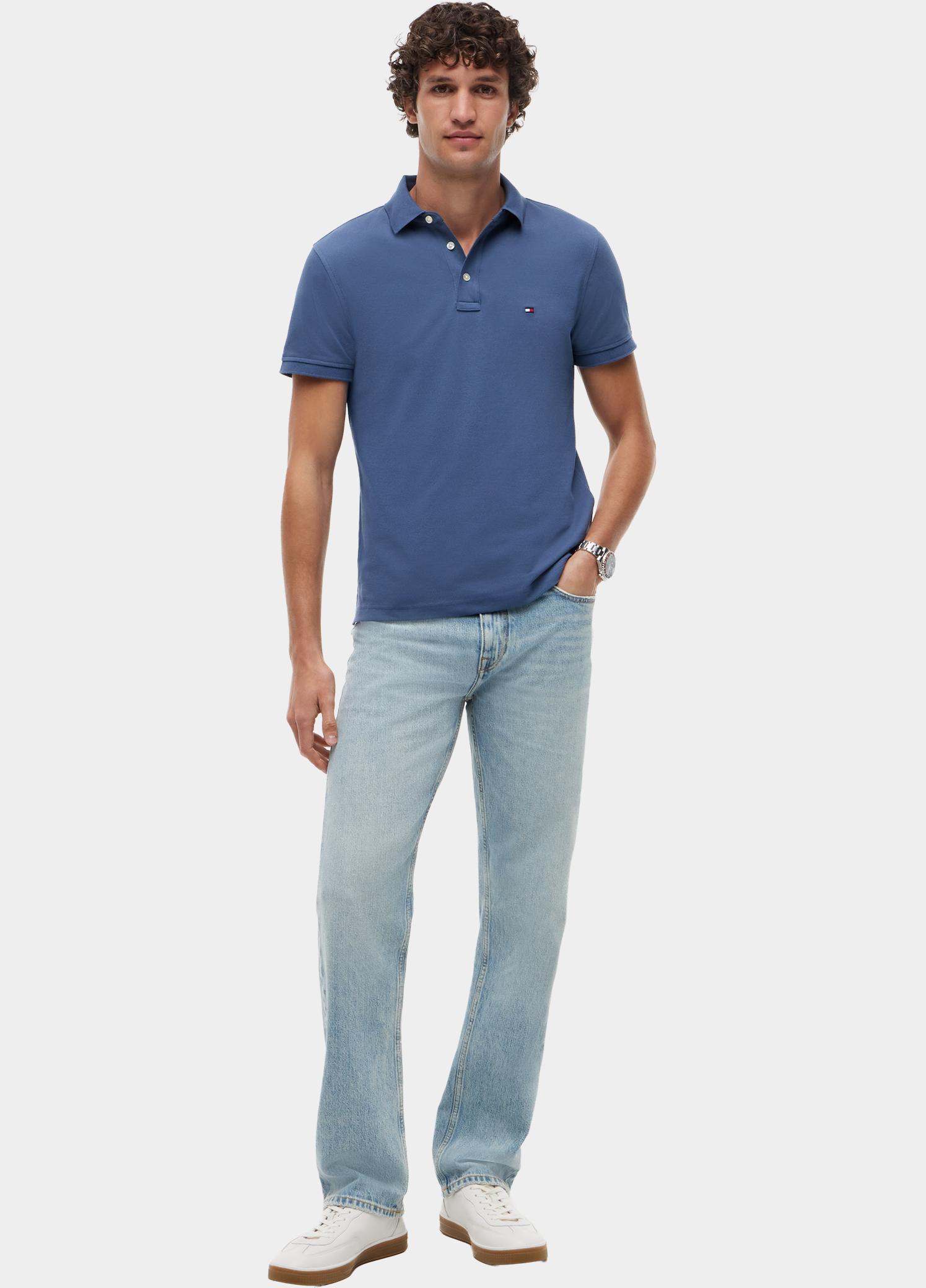Tommy Hilfiger Polo heren Blauw 1985 Slim polo MW0MW17771/DBZ
