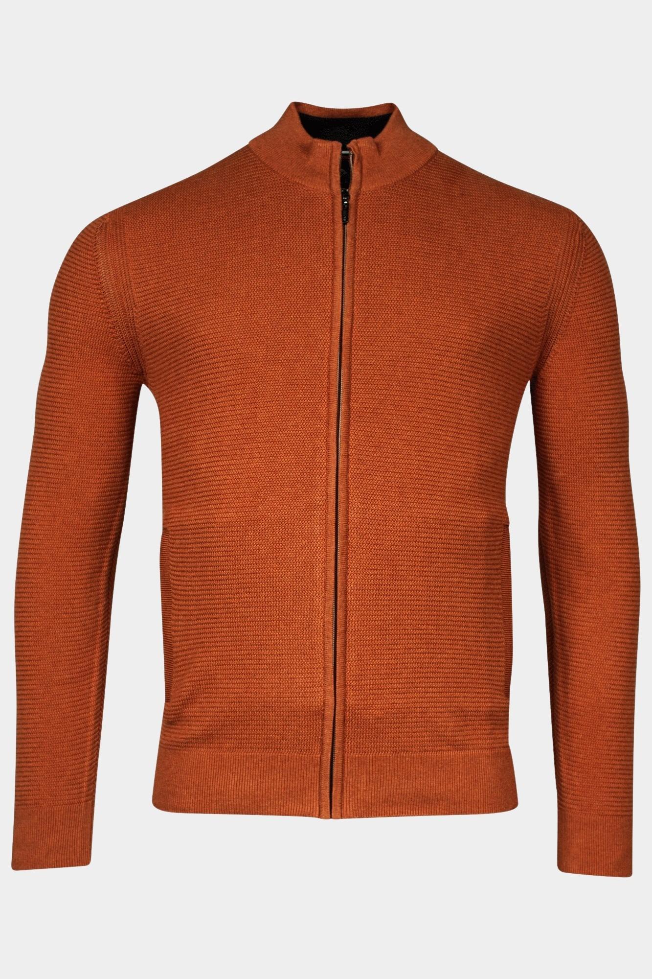 Baileys Vest Rood Cardigan Zip  14gg, allover m 412090/855
