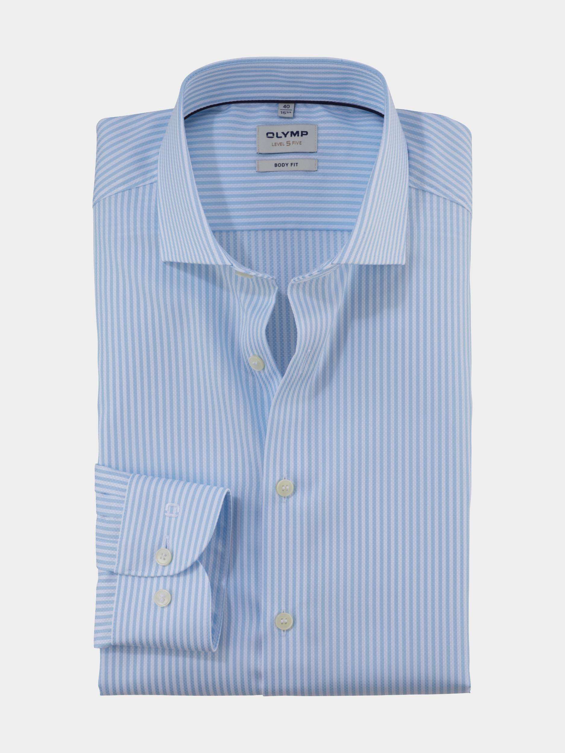 Olymp Business hemd lange mouw Blauw Level Five 209774/11