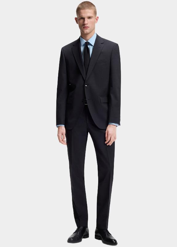 BOSS Black Zakelijk overhemd heren Blauw P-HANK-s-kent-C1-222 10248739 50503554/450