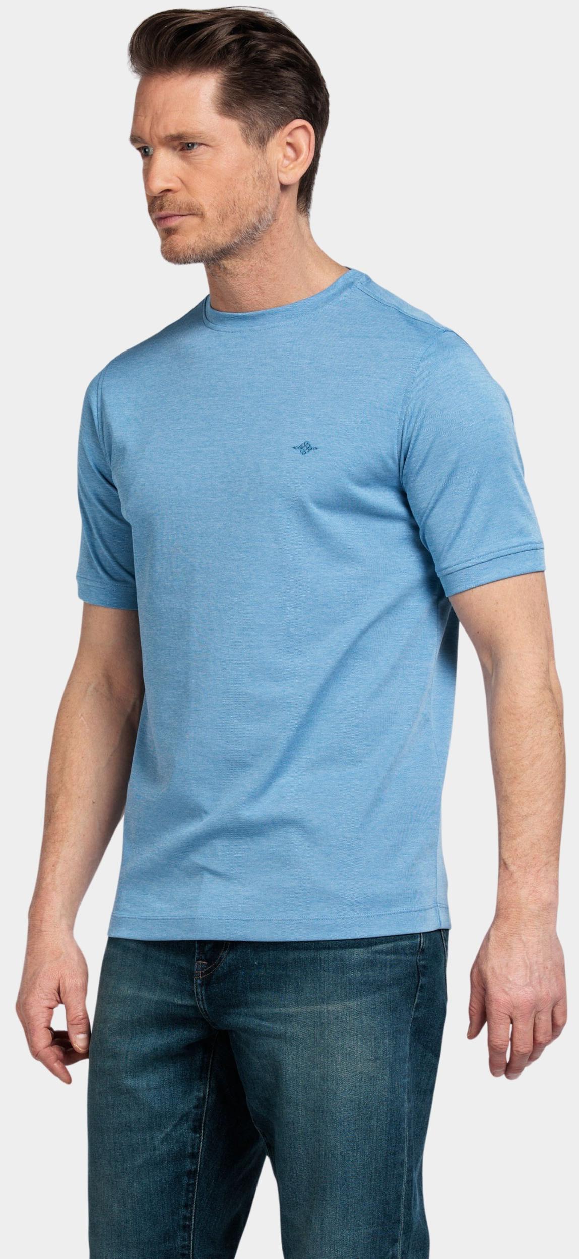 Baileys T-shirt korte mouw Blauw T-Shirt Crew Neck  2-tone int 515077/65