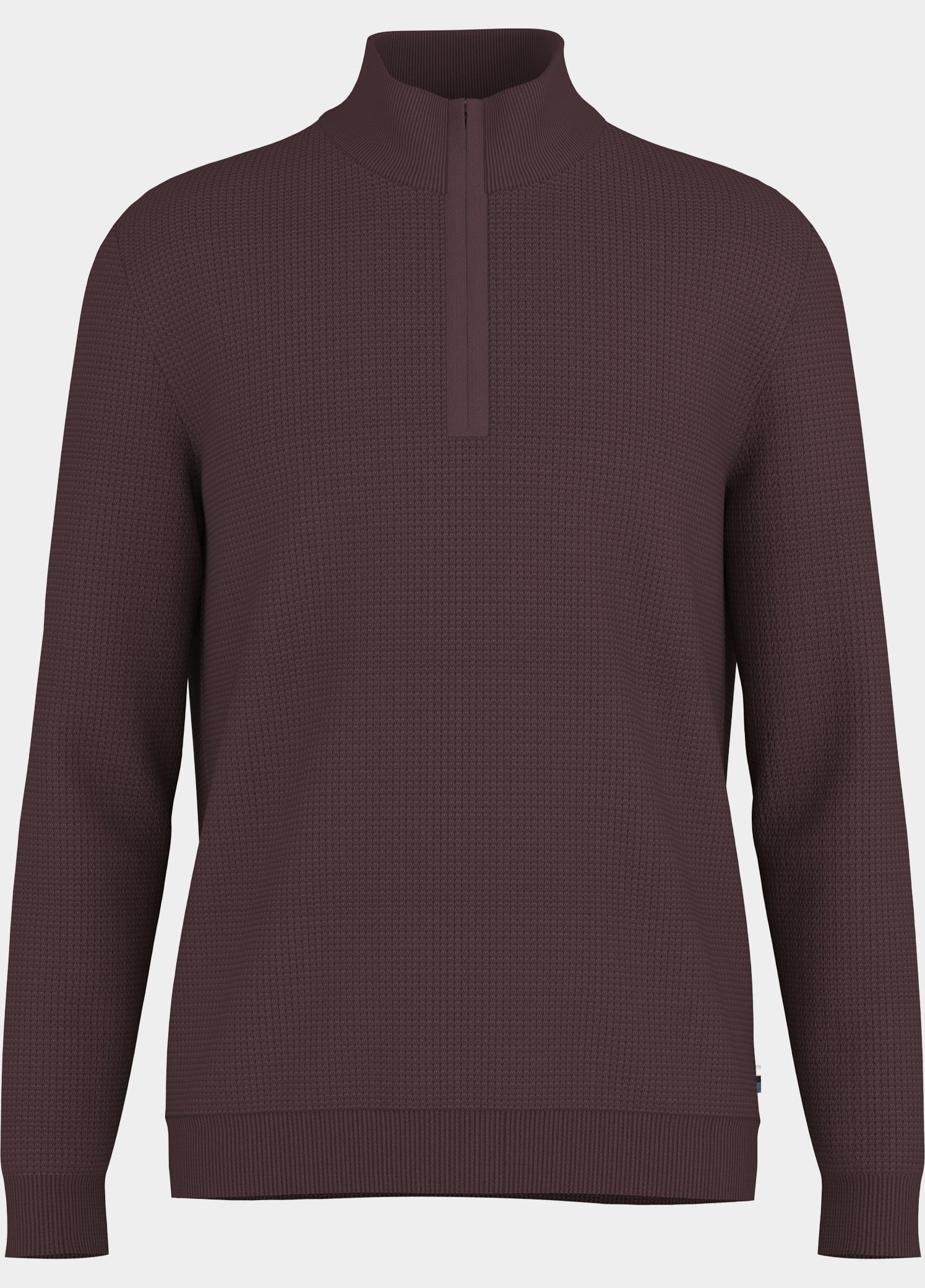 Olymp Half Zip Rood Troyer Strick 536325/37
