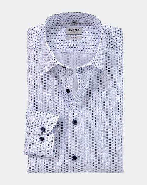 Olymp Overhemd extra lange mouw Blauw Level Five 207879/00