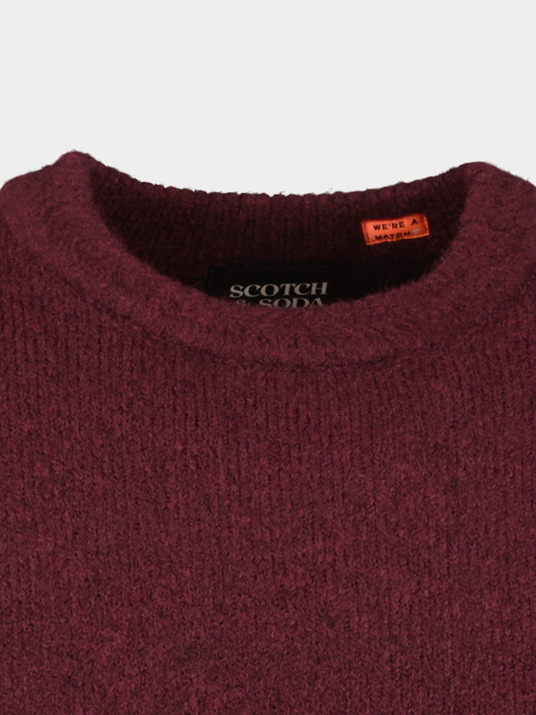 Scotch & Soda Pullover Paars Regular fit softy-knit melange 174603/6637