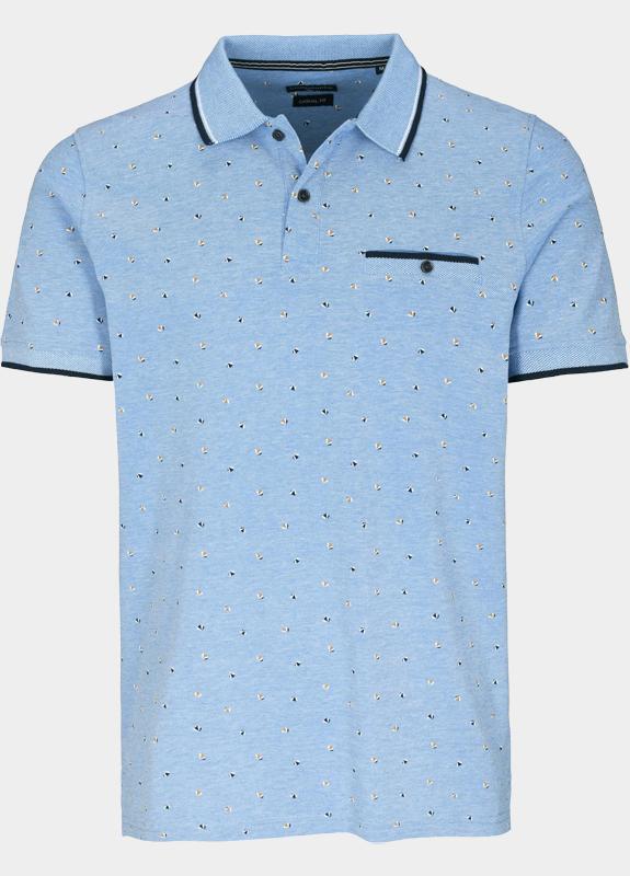 Commander flag Polo heren Blauw  214008408/642