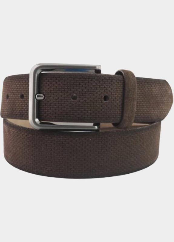 6Road Riem Bruin Ceintuur 4cm suede print 454545/67