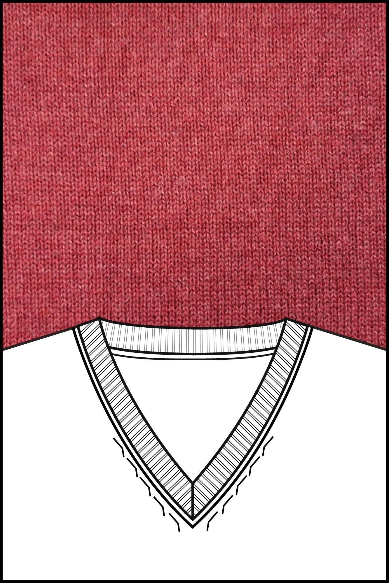 Baileys Pullover Roze V-Neck Pullover Pima Cotton 1 528100/425