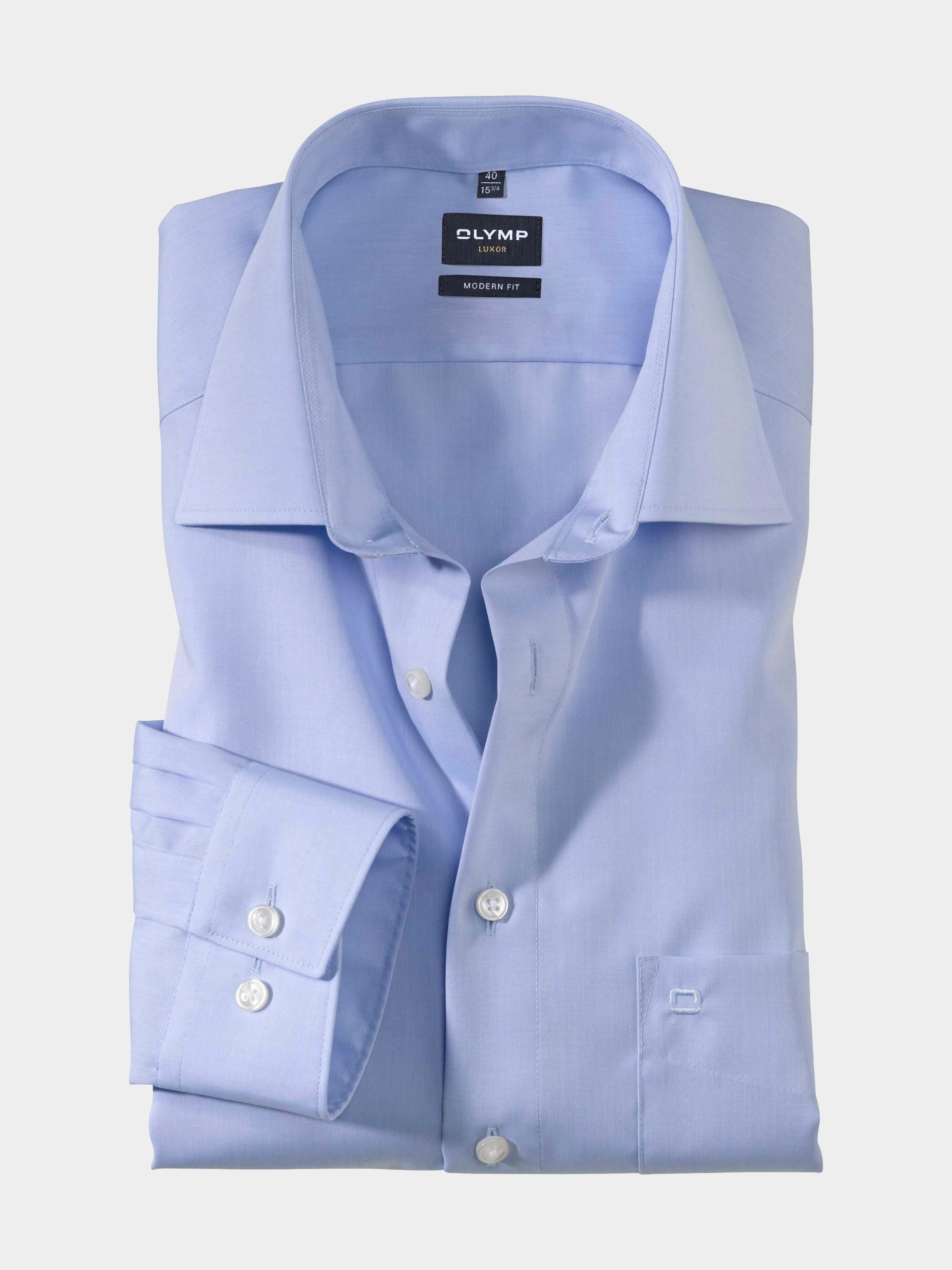 Olymp Business hemd lange mouw Blauw 0304/58 Hemden 030458/11