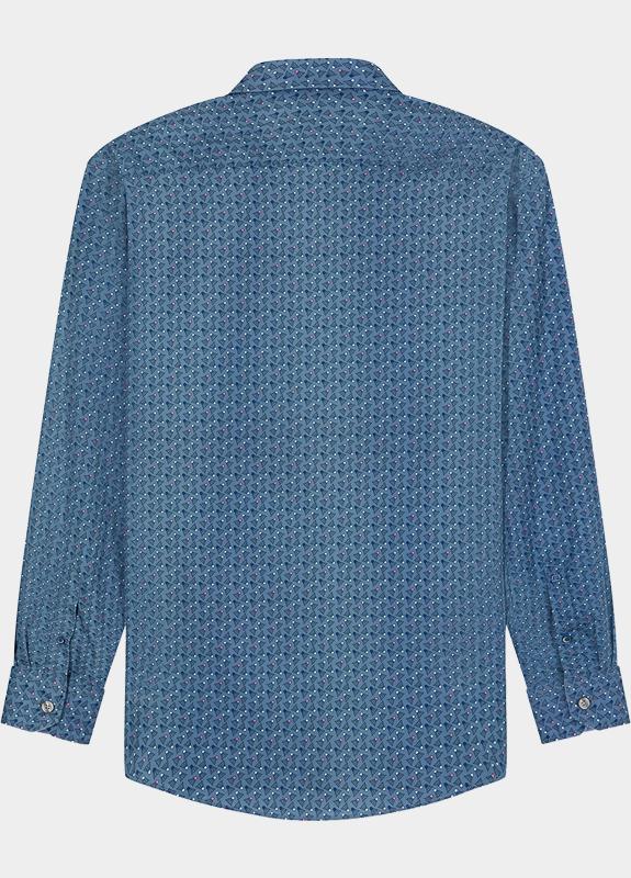 Olymp Overhemd heren Blauw Casual 400214/18