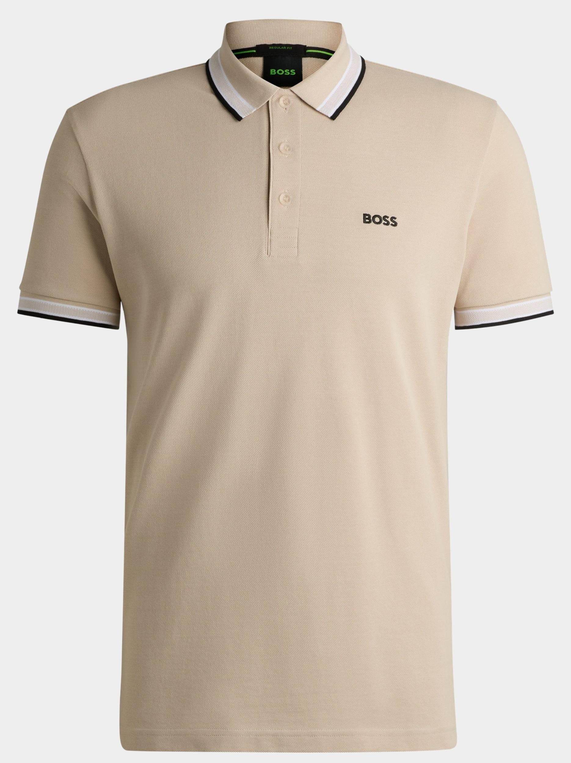 BOSS Green Polo korte mouw Beige Paddy 10241663 01 50469055/284
