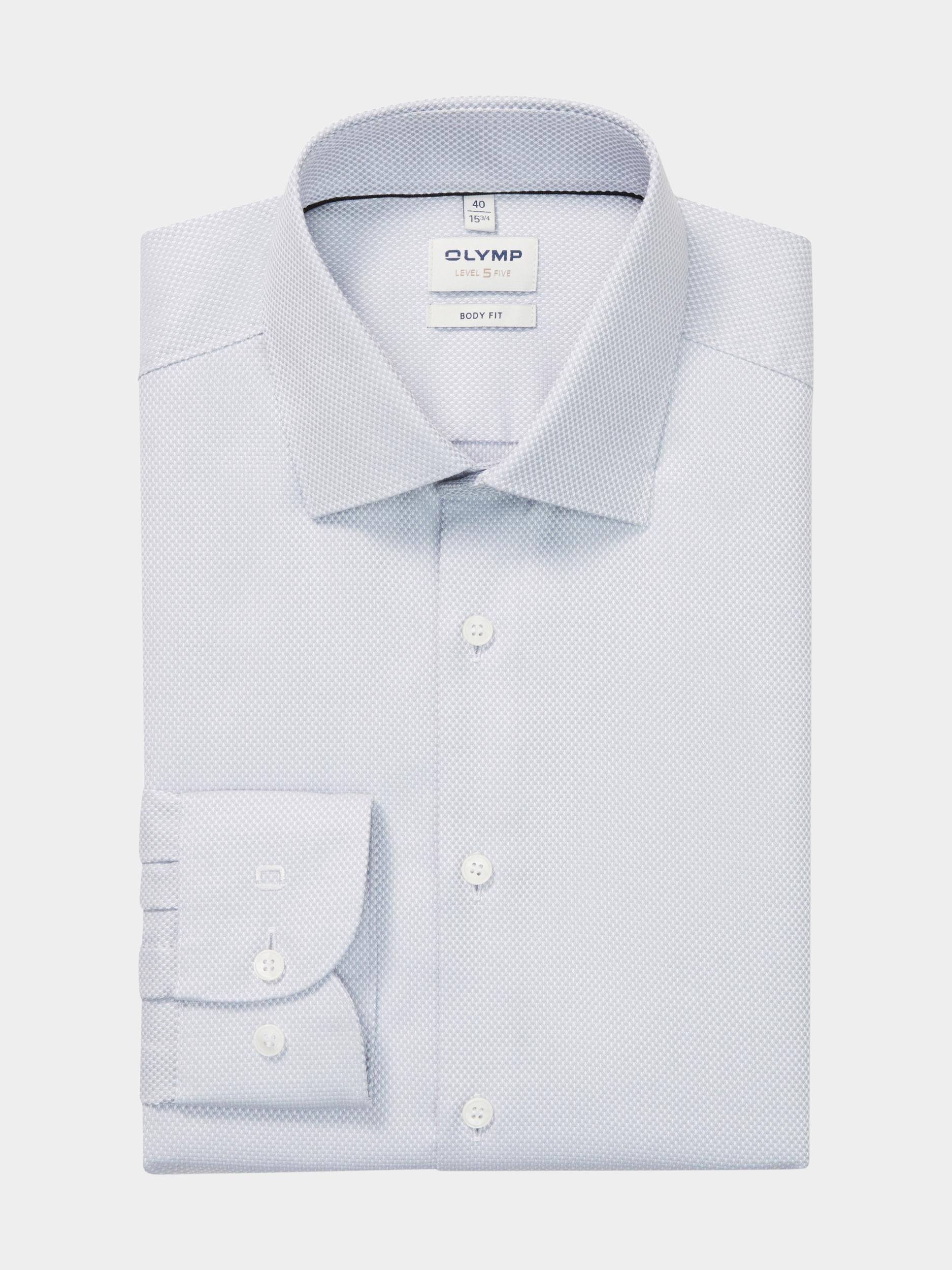 Olymp Business hemd lange mouw Grijs Level Five 209574/63