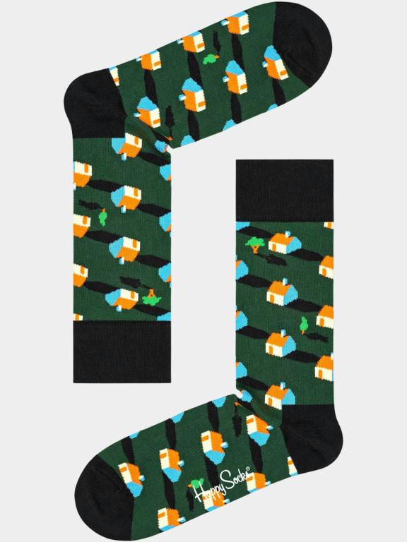 Happy Socks Sokken Groen Neighbours NHB01/7500