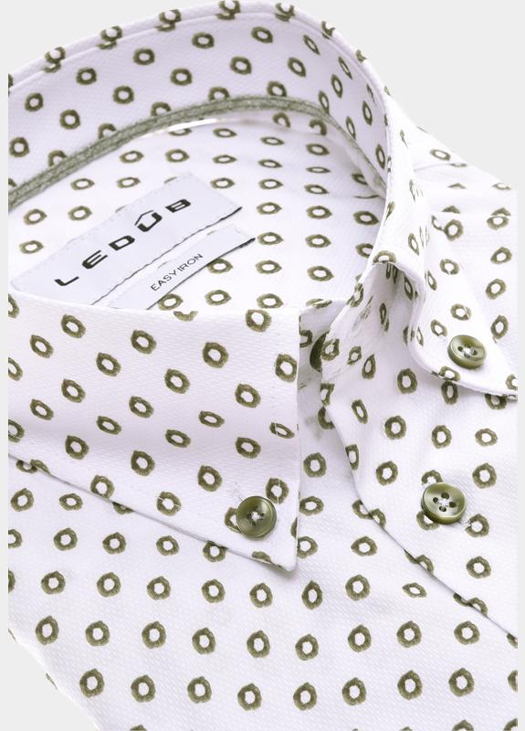 Ledub Business hemd korte mouw Groen  0143331/540-560-000