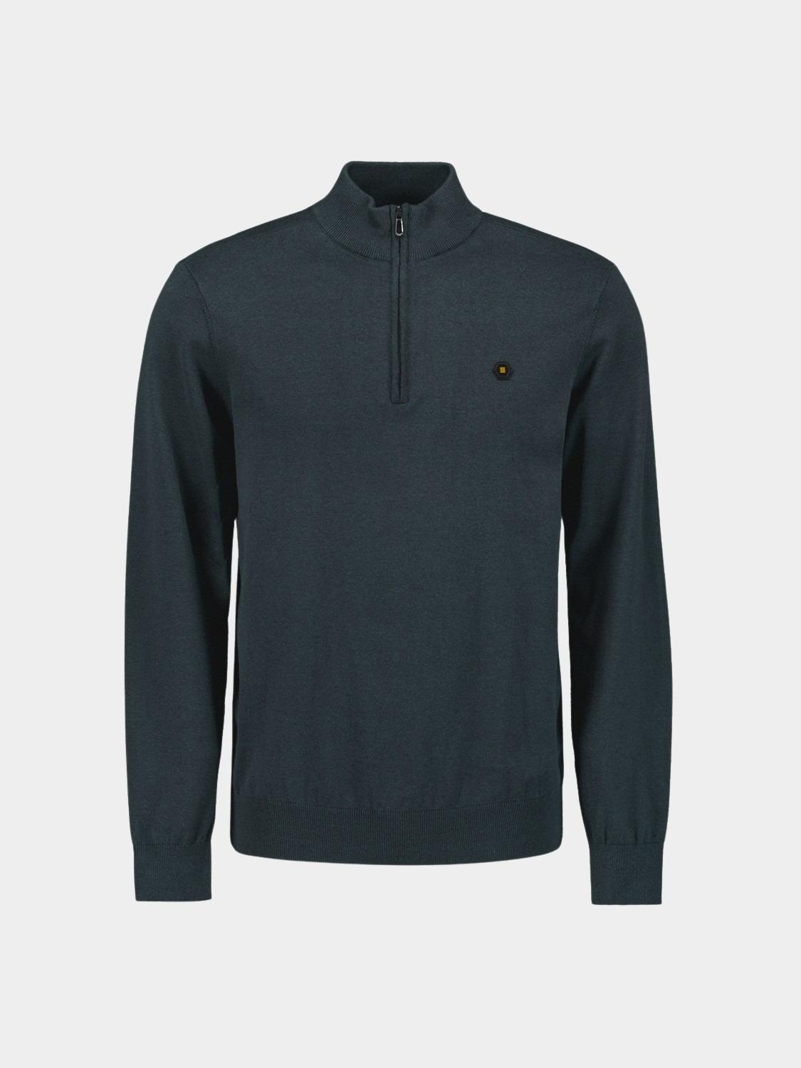 No Excess Half Zip Blauw Pullover Half Zip 2 Coloured N2185/078