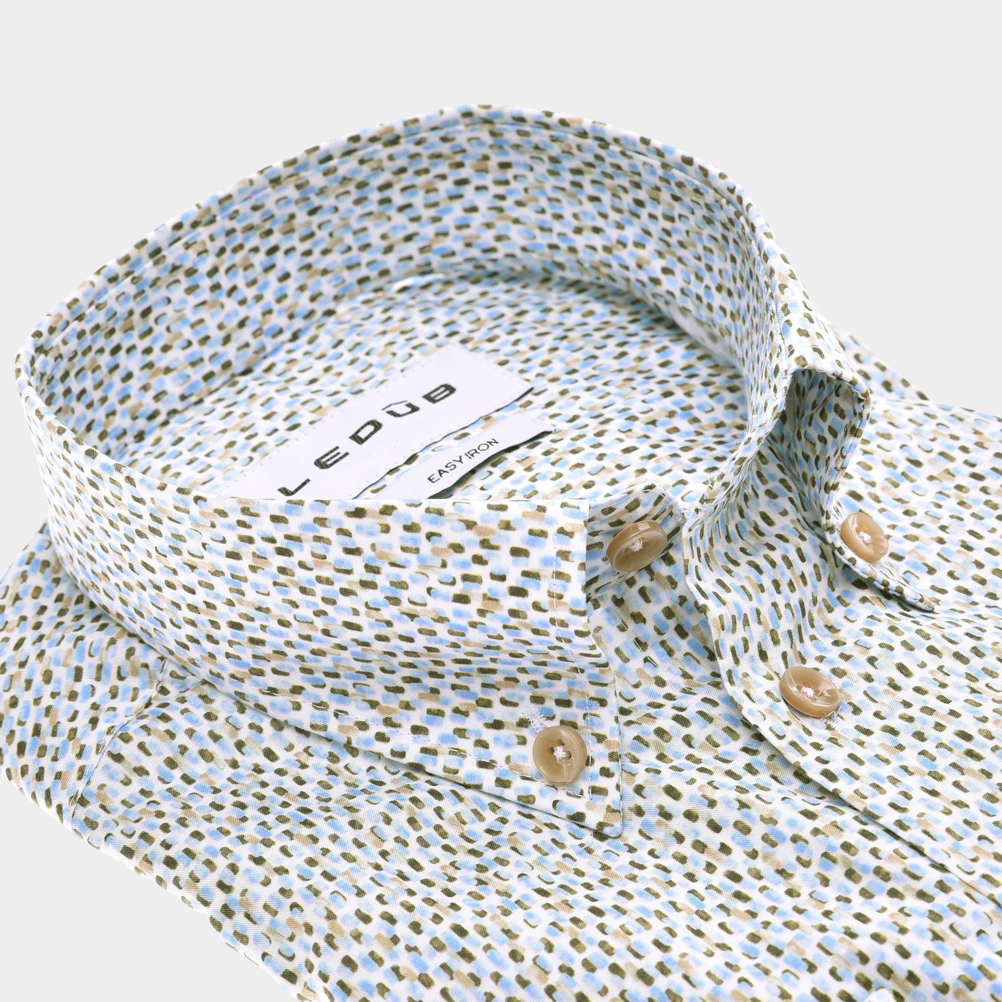 Ledub Business hemd lange mouw Blauw  0142848/130-000-000