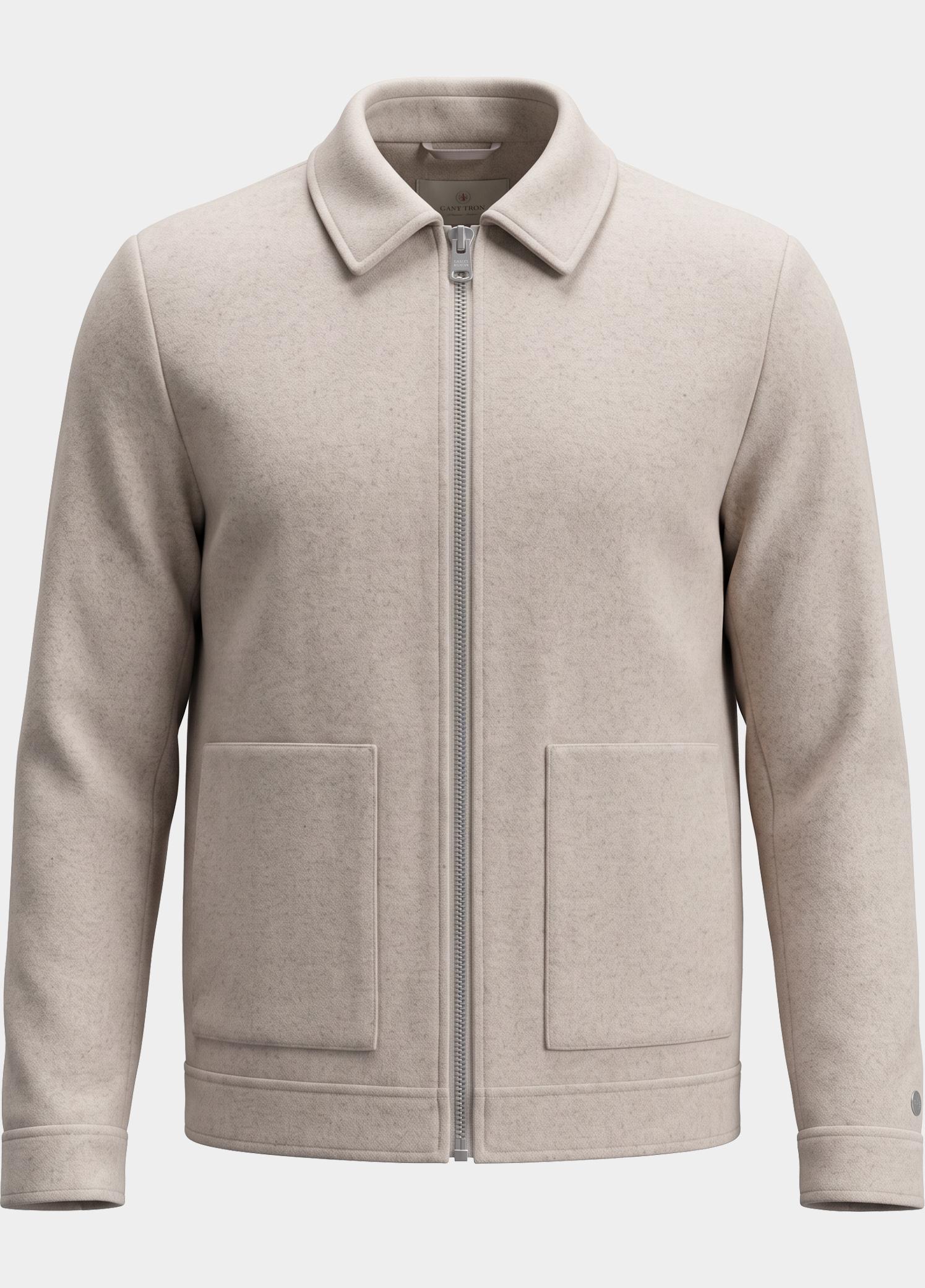 Cast Iron Winterjas heren Beige Short jacket Twool Smart Jack CJA2608156/7715