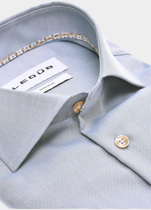 Ledub Business hemd lange mouw Blauw  0143350/160-630-000