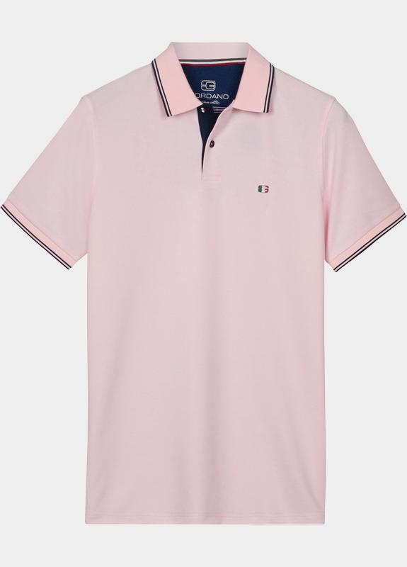 Giordano Polo heren Roze Nico Signature Polo SS Two-Pl 616587/51