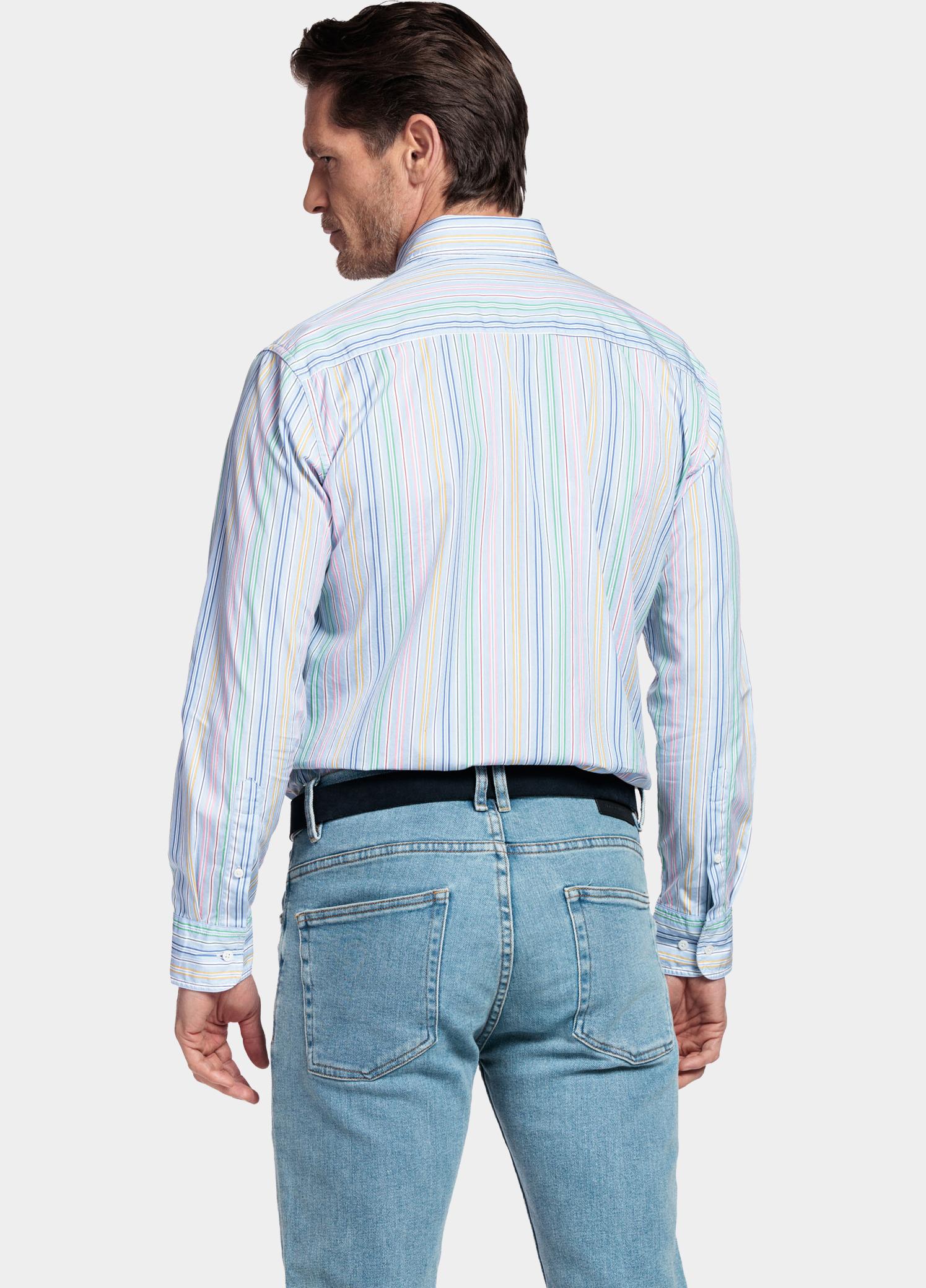 Giordano Overhemd heren Blauw Brando Long Sleeve Button Dow 617115/61