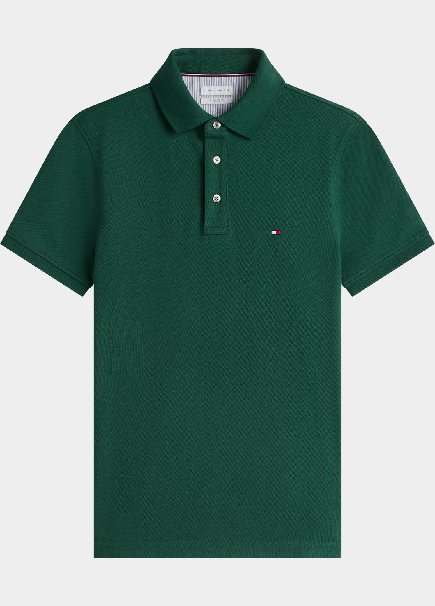 Tommy Hilfiger Polo heren Groen 1985 Slim Polo MW0MW17771/L2N