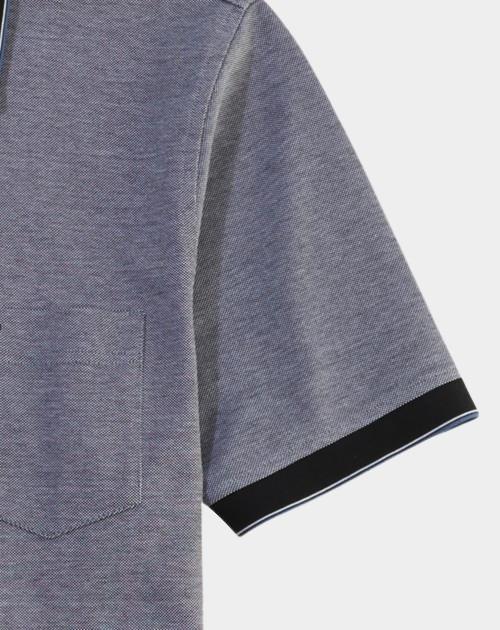 Olymp Polo korte mouw Zwart Polo PiquÃ© Bicolor 540752/68