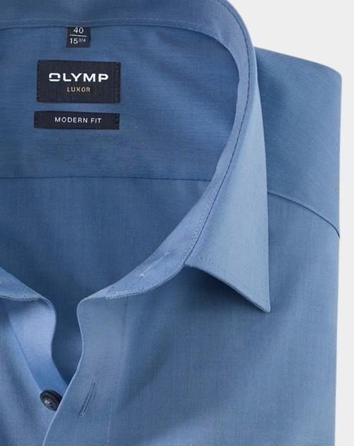 Olymp Business hemd lange mouw Blauw Luxor 030464/15
