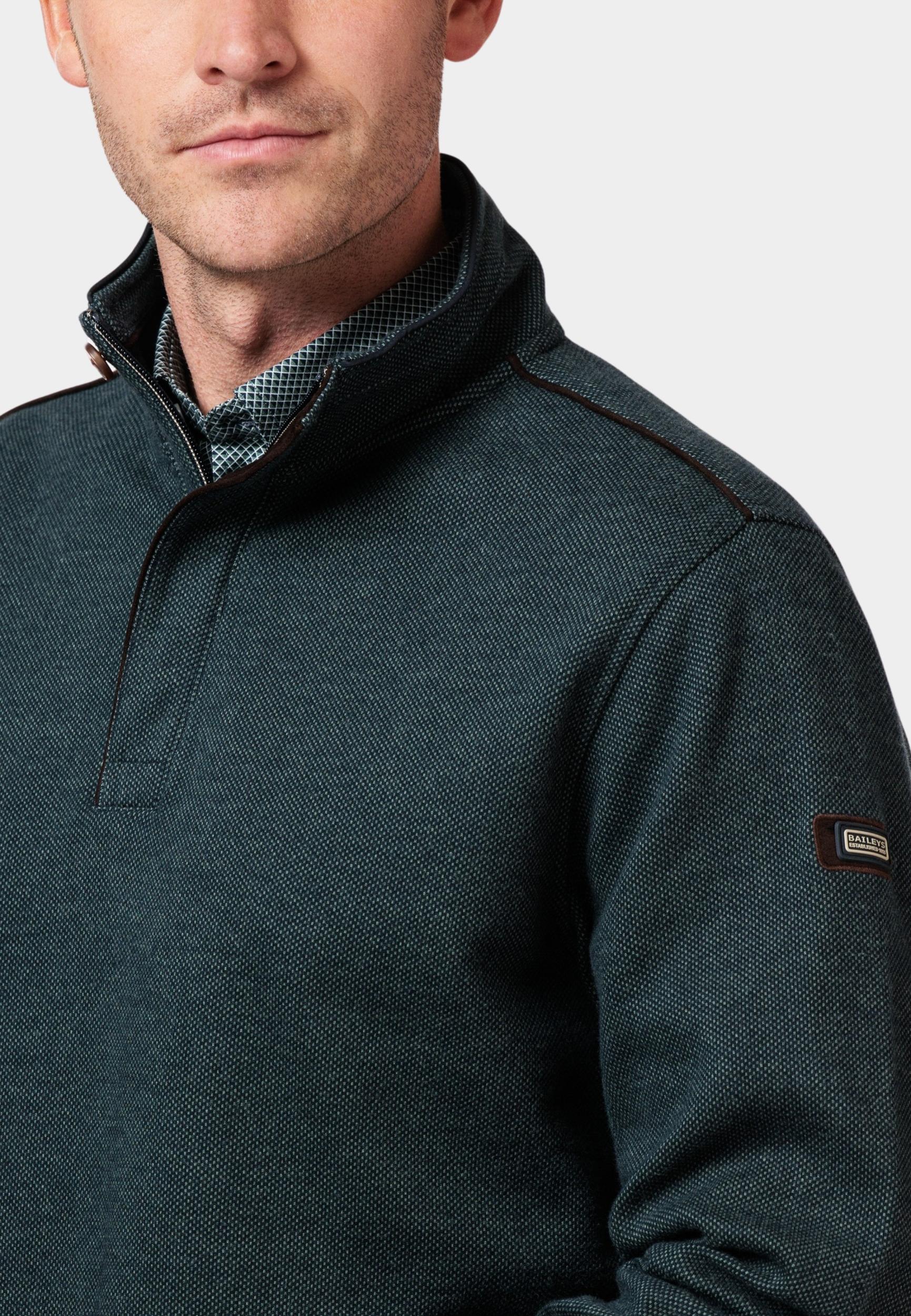 Baileys Sweater Groen Sweatshirt 1/2 zip 323185/78