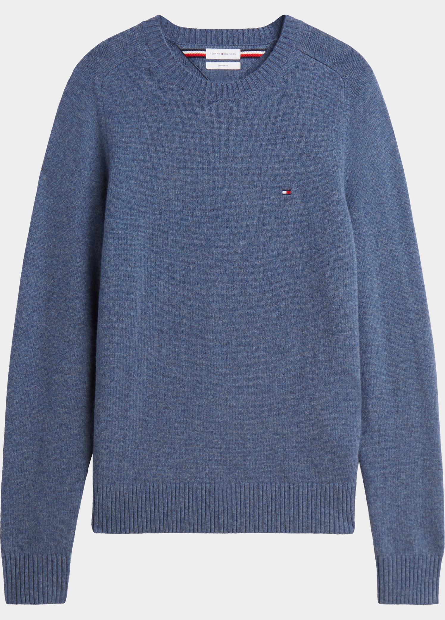 Tommy Hilfiger Pullover heren Blauw LAMBSWOOL CREW NECK MW0MW36535/D10